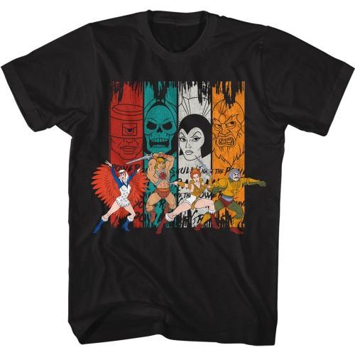

Masters of the Universe Villian Stripes Black TShirt Unisex T-Shirt XL