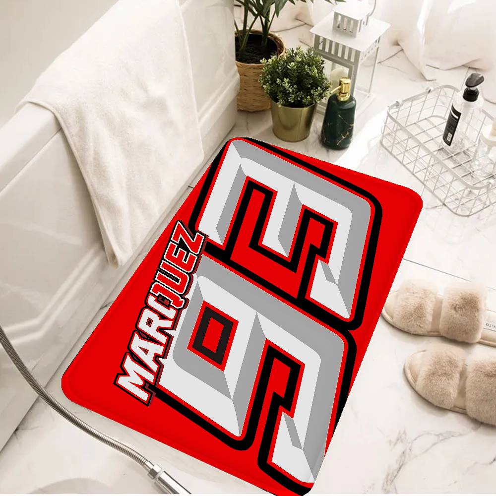 M-Marquezs-s 93 Logo Entrance Door Mat Washable Non-Slip Living Room Sofa Chairs Area Mat Kitchen Welcome Doormat