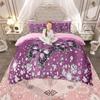 Homewish Chic Butterfly Duvet Cover Set For Girls Cartoon Animal Bedding Set Flying Wildlife Quilt Cover Set