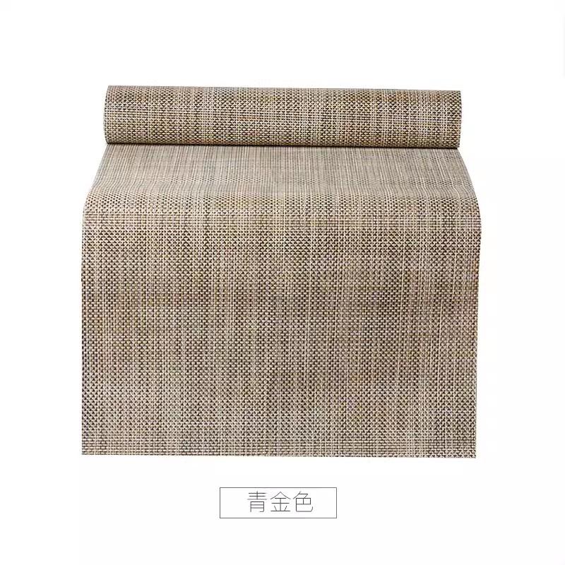 

Дорожка для стола из ПВХ в японском стиле, коврик для чайного столика Gongfu, современный минималистский стол, гостиная Personality Home 30X135cm