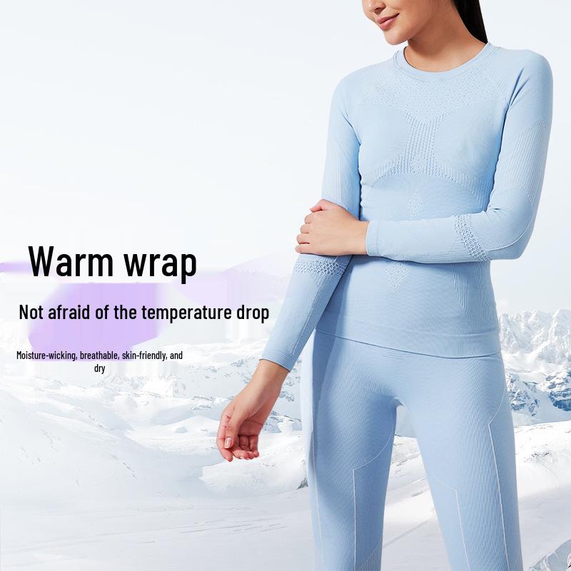 Women's Quick-Dry Knitted Compression Base Layer Set for Cycling