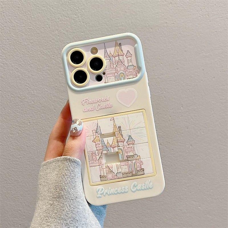 Building Blocks Castle Puzzle Puzzle Phone Case for Apple 15 Phone Case for IPhone 14/13 Soft Case 12/11 Female