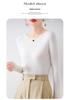 Women's Slim Fit Solid Color One-Shoulder Wool Sweater for Autumn/Winter