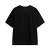Li Ning Sports Lifestyle Series Simple Letter Round Neck Loose Short Sleeve T-Shirt Unisex Tops Black AHSV745-3