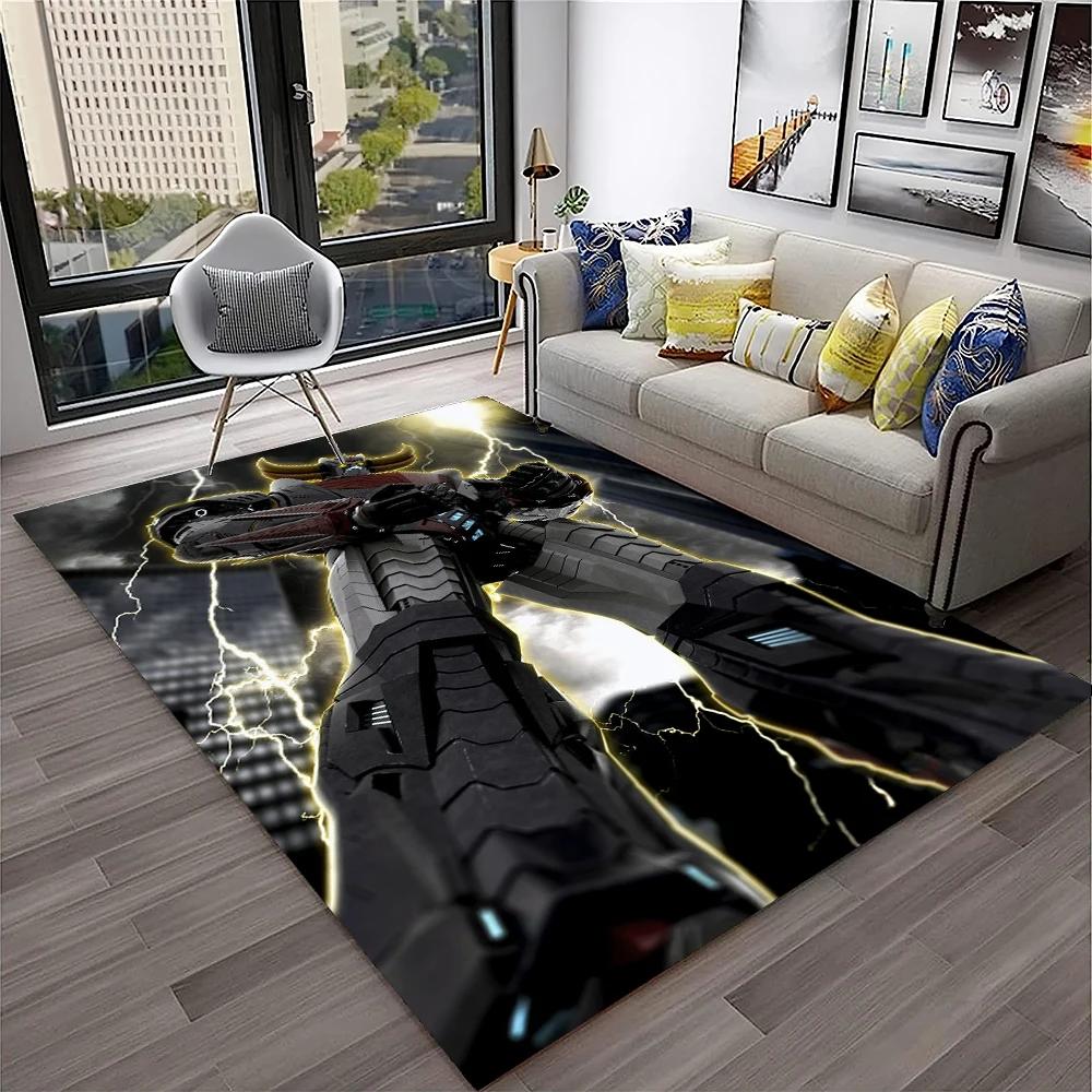 Alfombra de Anime con dibujos animados en 3D de UFO Robot Grendizer, alfombra para el hogar, sala de estar, dormitorio, sofá, felpudo decorativo, alfombra para área de niños, alfombra antideslizante
