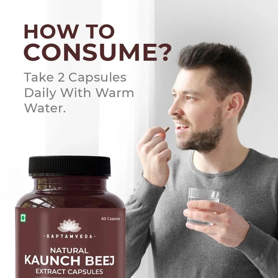 Saptamveda Kaunch Beej Extract Capsules, 60 Capsules