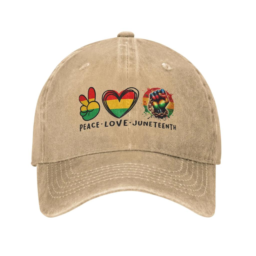 Juneteenth Rooted In Freedom Merch Baseball Caps Unisex Fashion Caps Hat Adjustable Trucker Hat