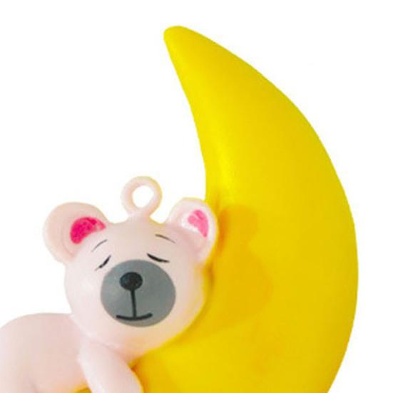 Floating Moon Bear Ornament Cute Mini Moon Bear Fish Tank Accessory for Underwater Landscape Aquarium Decoration