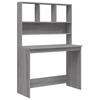 Büroschreibtisch Mit Bücherregal, Computertisch Mit Ablagefach, Aufbewahrungs- Und Schminktisch, 102x45x148 Cm