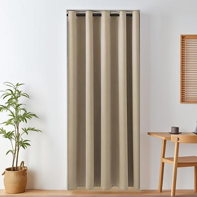 NEKOHASHI Partition Curtain, Heat Insulating, Cold Protection, Blackout Curtain, 200cm Length, 120cm Width, Stylish Noren Curtain, Grommet Type, Priva