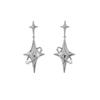 Simple Star Pendant Earring Planet Pearl Crystal Stars Drop Earrings Unique Charm Dangle Earrings Fashion Jewelry