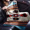 Coperta con motivo nativo americano Coperta in flanella per letto, divano, Campeggio, Escursionismo, Essenziali per picnic, regalo per la famiglia Regali per fan