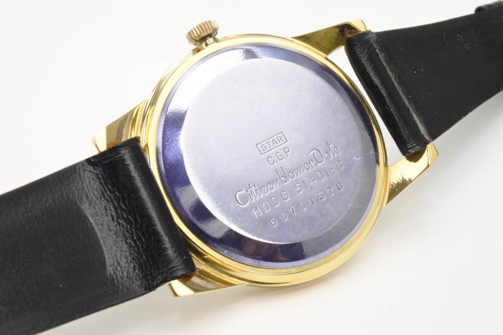 Citizen First Model Intended for Automated Assembly 1966 HOMER DATE 17J CGP Item Hand-wound Men's Wristwatch