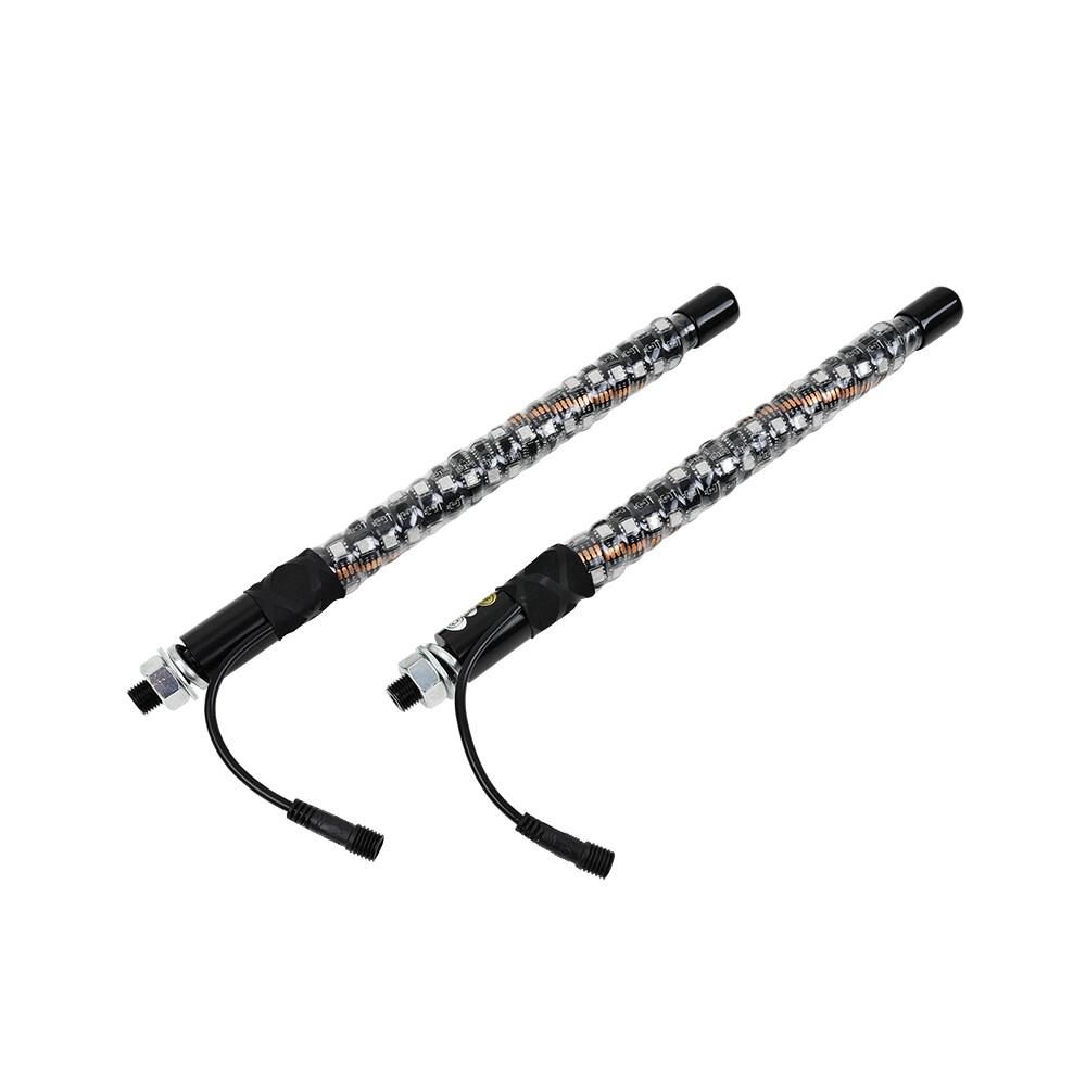 RGB Spiral Whip Light Pair for Truck SUV Jeep