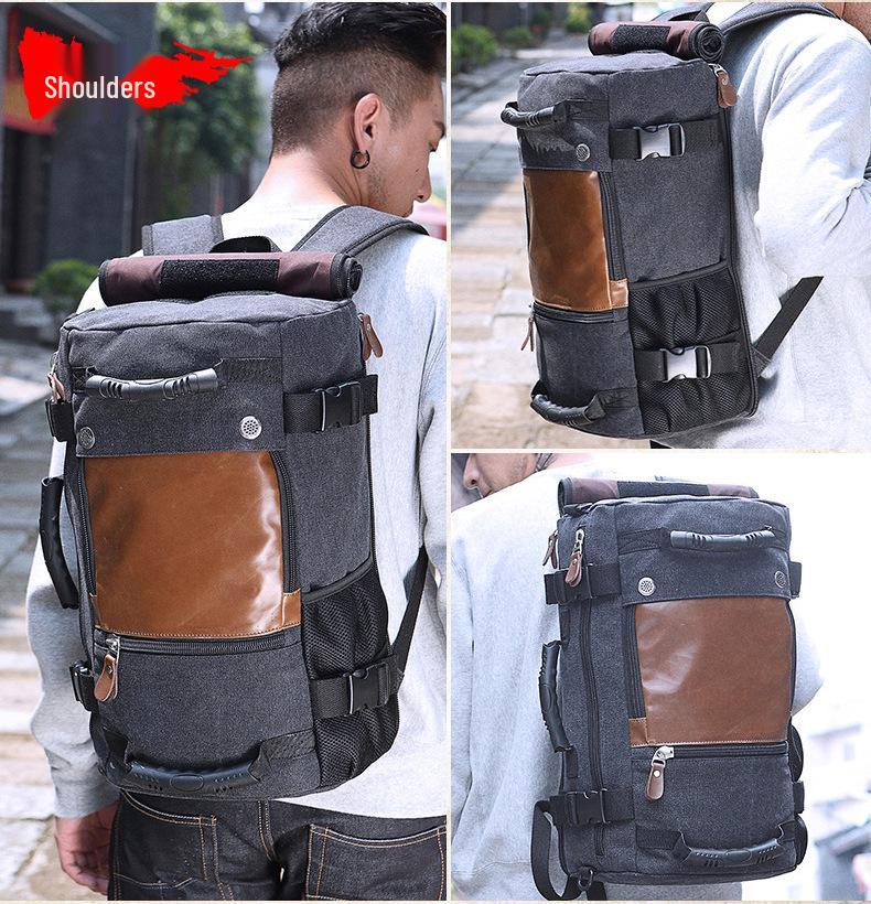 Retro Canvas Men's Multifunctional Large Capacity Travel Backpack