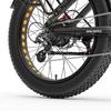 LANKELEISI Silvertip8 E-Bike con Ruote Grasse 26×4.0, Batteria 52V 20Ah, Motore 1000W, Freni Idraulici, Cambio Shimano a 7 Velocità, Tutto Terreno