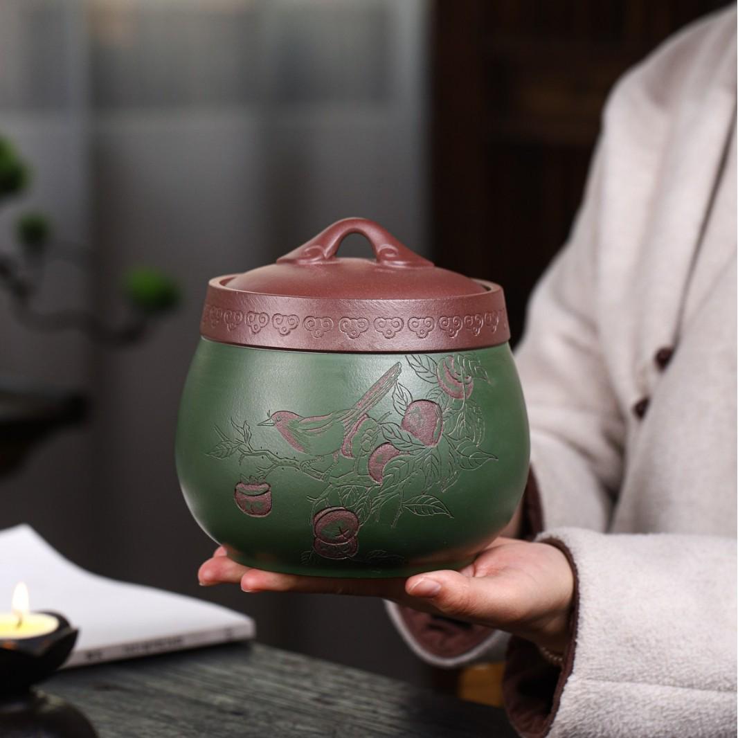 Yixing Zisha Tea Caddy - High-End Sealed Storage Jar for Optimal Tea Preservation Other