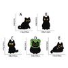 Stilvolle Schwarze Katzen Metallanstecknadel Schmuck Kleidung Accessoires Geschenk Für Freund Familie Vielseitige Dekoration Für Kleidung Hut