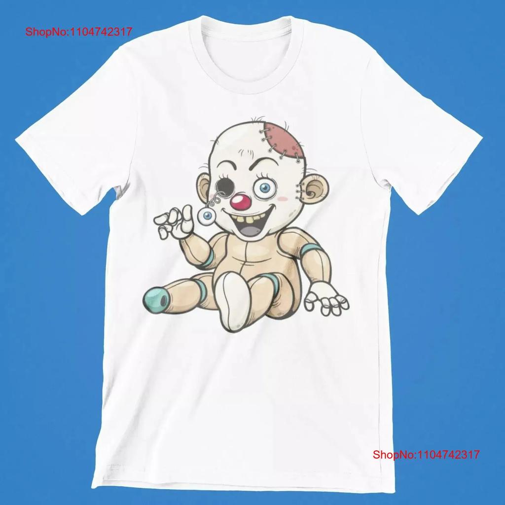 Halloween baby horror T Shirt Retro Cool Movie Cartoon s UK vintage Washed Casual Top For Everyday Wear Unisex Soft