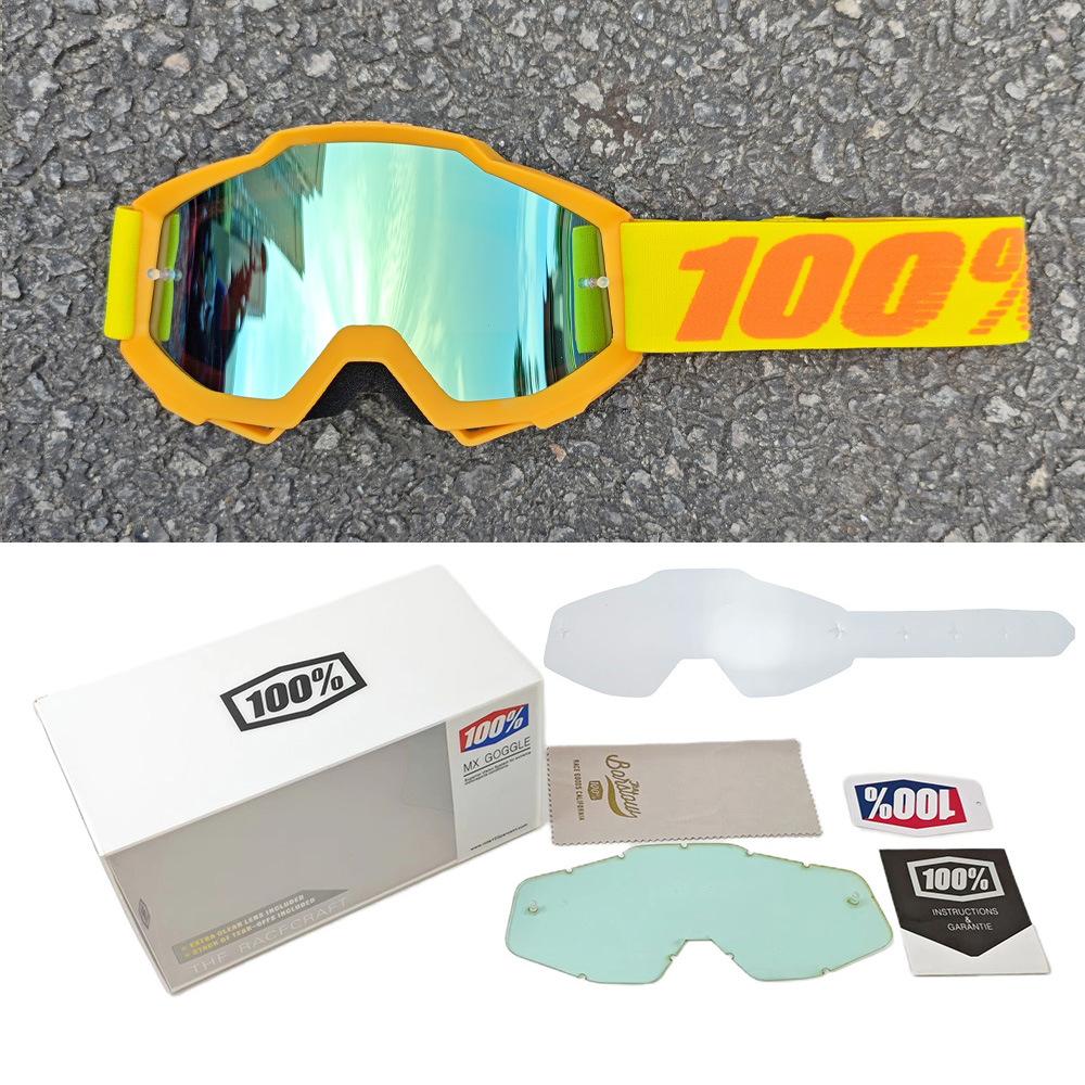 100%Off-road goggles set, 100% motorcycle glasses, downhill skiing motorcycle helmet goggles