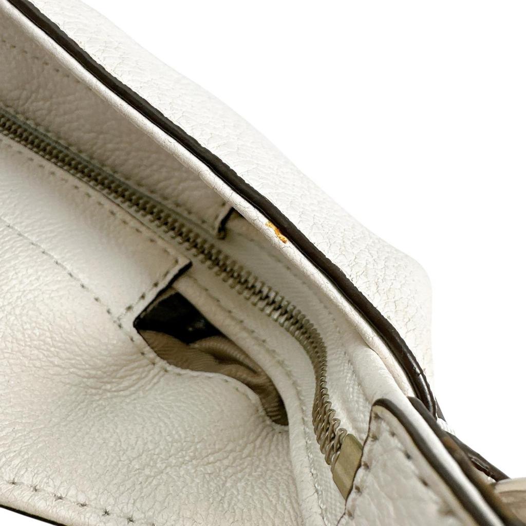 Michael Kors A4 Compatible With Tassel Charm Tote Bag Leather White Women Used