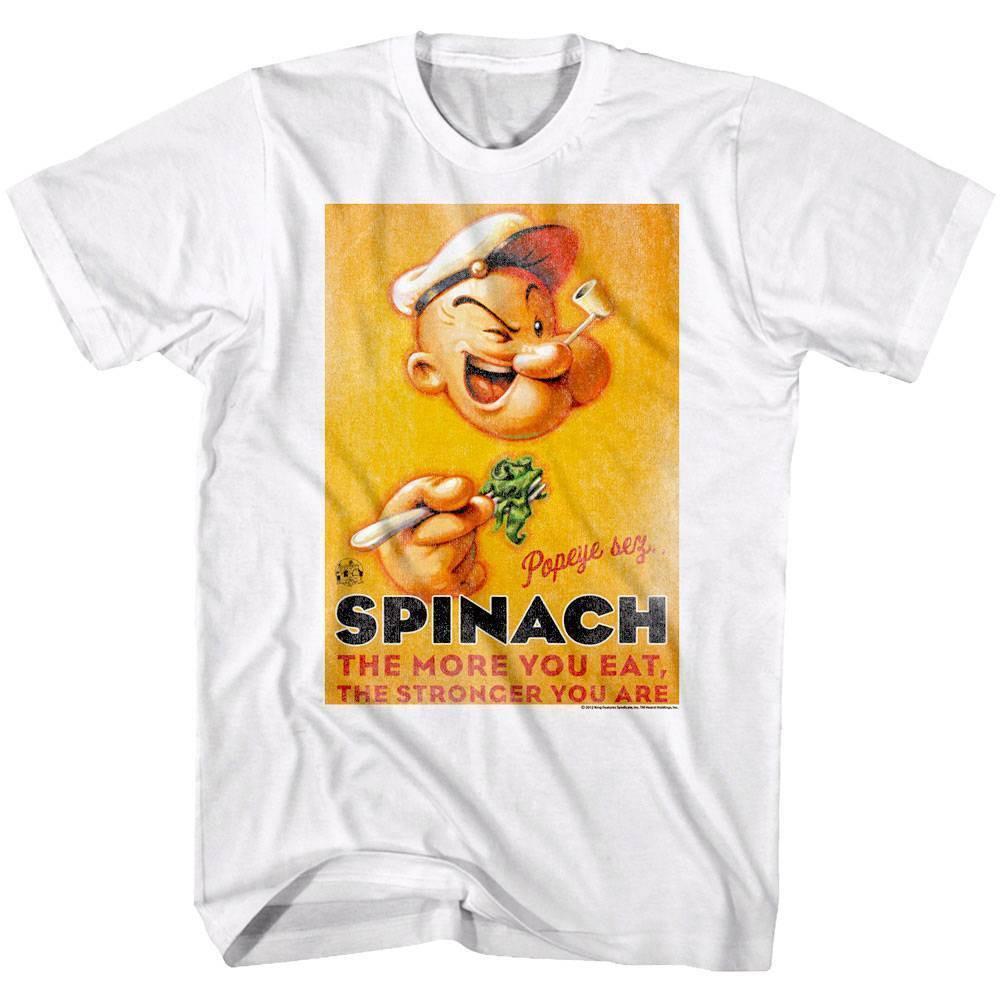Popeye Sez Spinach Men T Shirt M