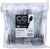 Nagao Disposable Individually Spoons, 16cm, Black, Wrapped, 100-Pack (200818)