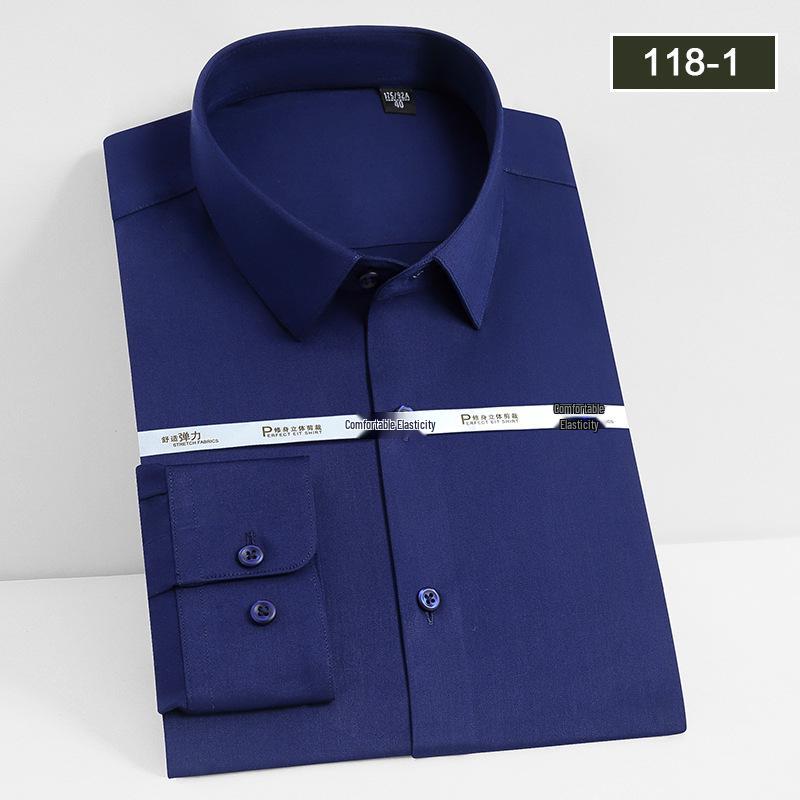 Unisex Long Sleeve Bamboo Fiber Non-Iron Shirt - High Drape and Elastic, Available In Stock.