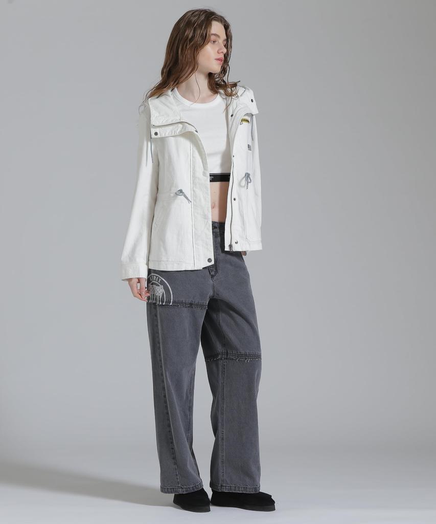 AVIREX COLOR ZIP COMBI JACKET Women's S 033 Off White 783-5152601