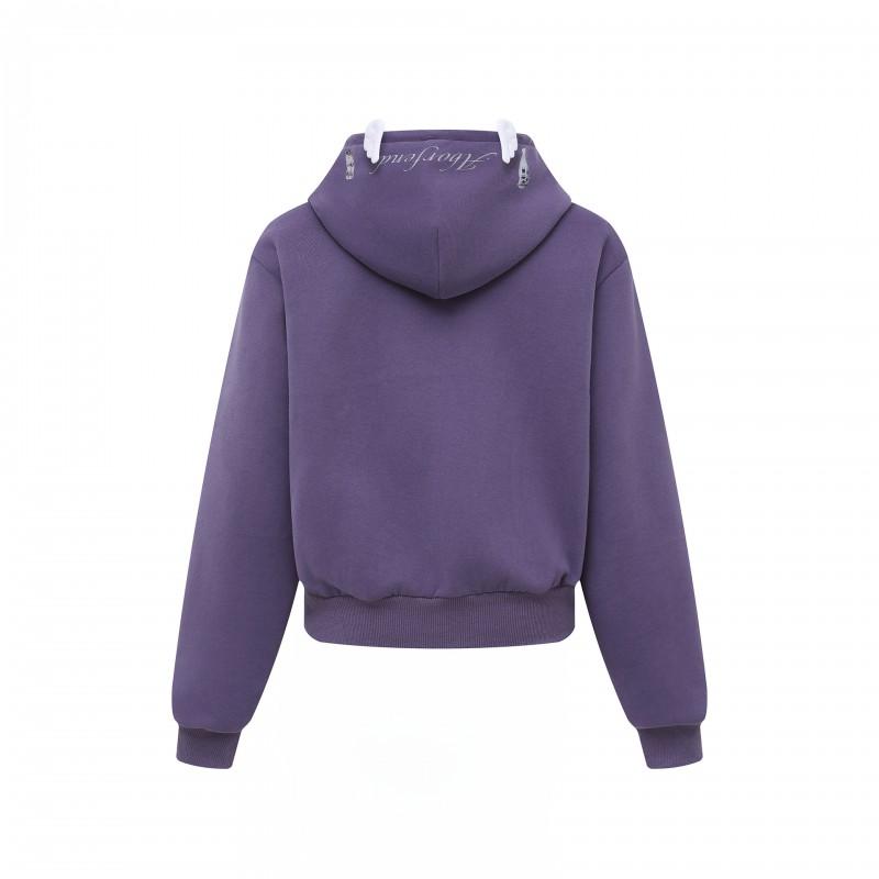 Mens Oversized Hooded Zip-Up Sweatshirt With Graphic Print Cotton Blend Streetwear Casual Outerwear