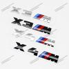 ABS 3D Per Logo M X1 X2 X3 X4 X5 X6 X7 E84 E83 F39 F48 G01 Lettere Auto Baule Posteriore Paraurti Emblema Adesivo Decalcomania Badge Styling