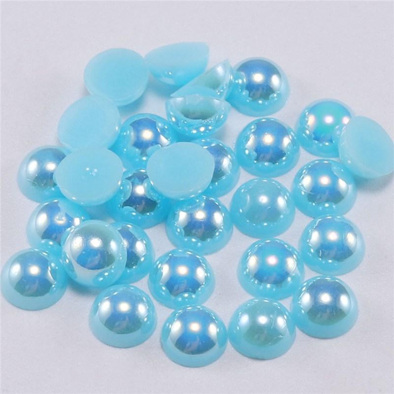 Beads Flat Scrapbook DIY Clothing Accessories Jewelry Imitation Pearl Back Cabo Nail Art Half Round
