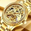 Herrenuhren Top-Marke Luxus Gold Automatisch Mechanisch Armbanduhr Diamant Voll Edelstahl Uhren