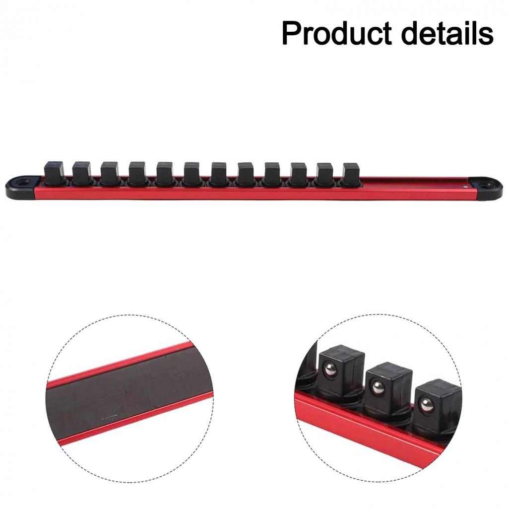 Socket Holder with 360 Swivel and Slide Function for 1/4 3/8 1/2 Inch Sockets