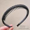 Sparkly Rhinestone Toothed Headband Non Slip Full Glitter Hair Accessory for Family Reunion Vacation Daily Wear