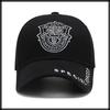 White Fang CA900 English Logo Cap for Men and Perfect for Outdoor and Fishing (Full Black) Women, Activities, Hiking, Walking,