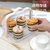 1pc Multi Purpose Transparent Storage Box Bread Tableware Spoon  Bin Portable Sealed Food Drain Rack Cleaning Box