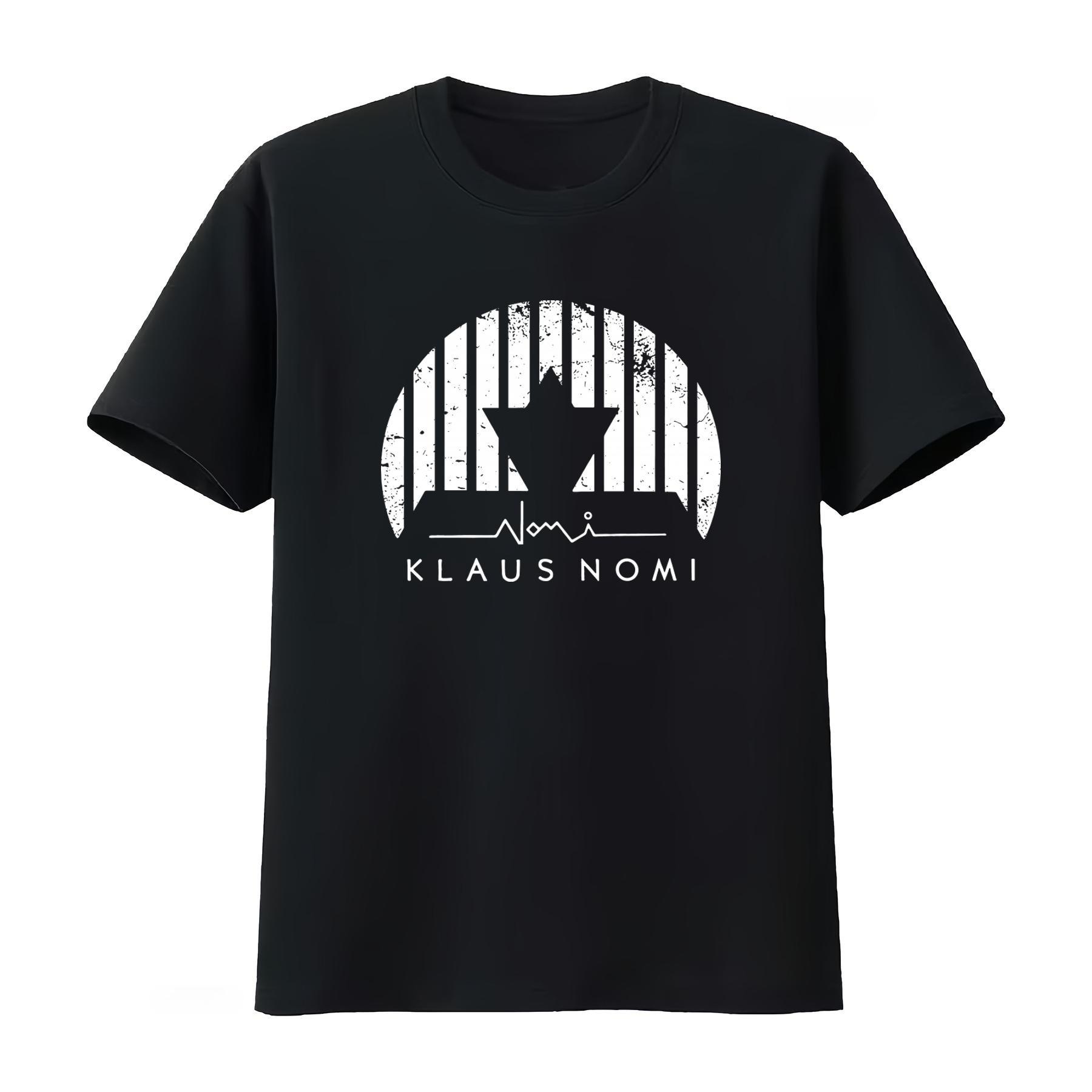 Klaus Nomi Band T Shirt Countertenor Tribute Design Rock Style Comfortable Streetwear Unisexs Clothing Womens 2026 Summer T Shirt S
