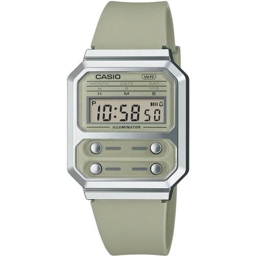 

Casio Digital Watch, Reissue Design, A100WEF-3A, Men s, Overseas Model, Light Moss Green, Urethane Band