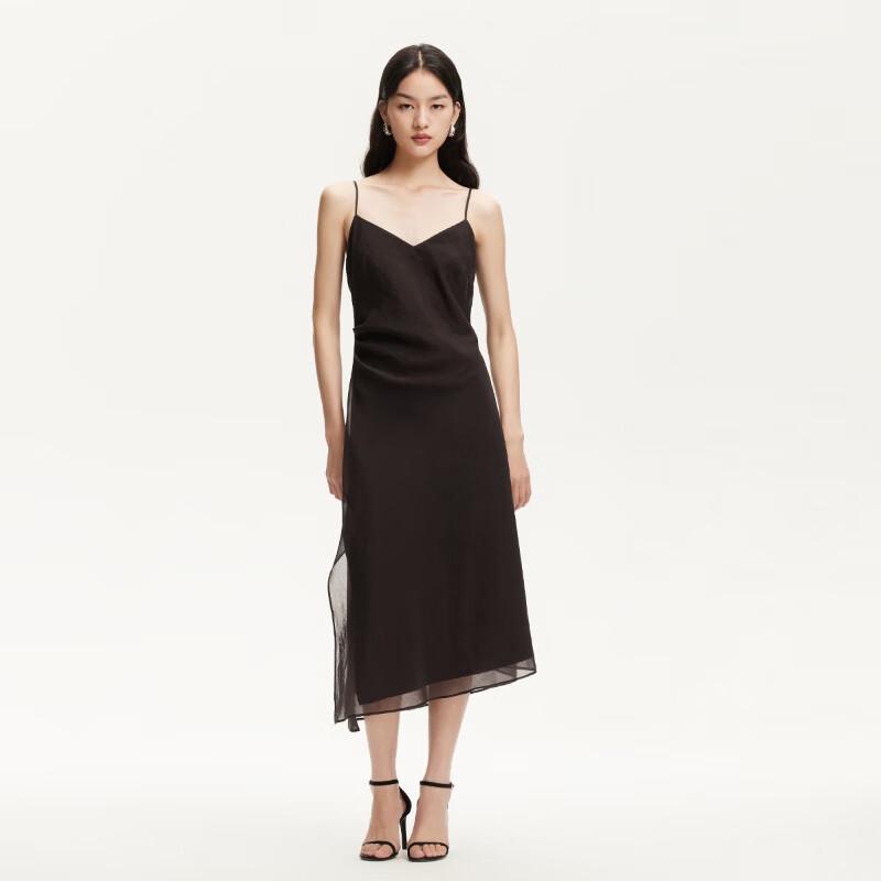 

VEROMODA Cotton-Blend Pleated Waist-Cinched Strappy Dress L