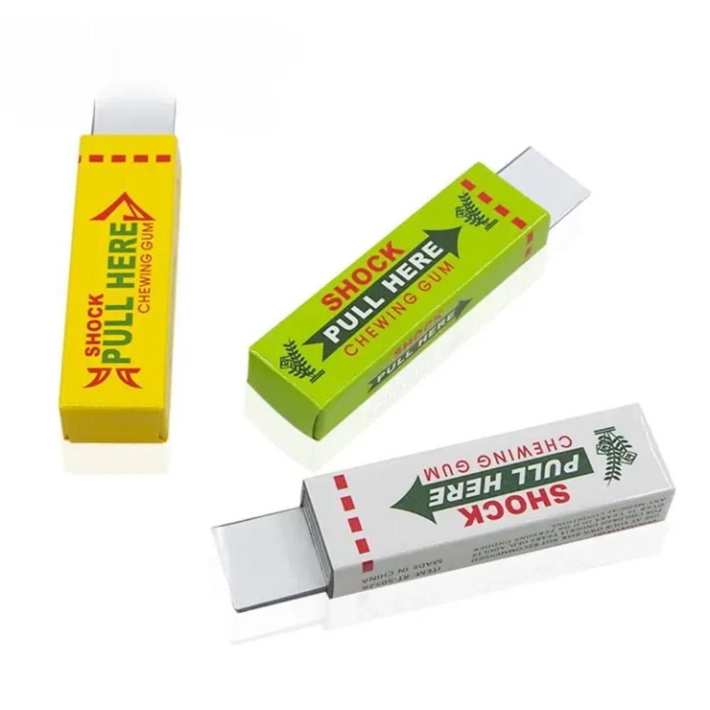 Funny Anti-stress Novelty Gum Gripper Prank Trick Prop Electric Shock Toy Shocker Pen Gag Gadget Stress Reliever Toys