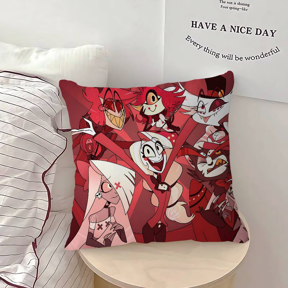 H-Hazbin Hotel Cartoon Cushion Cover 30x50 Polyester Sofa Cushions Decorative Throw Pillows Home Decoration Pillowcover