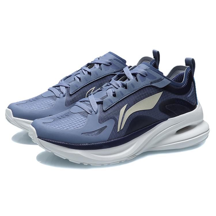 Li Ning Cushioning Support Cushioning Support Low Top Running Shoes Unisex Starry Blue ARHR057-4