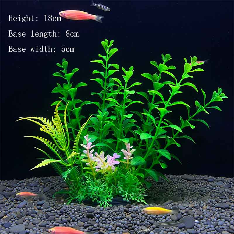 Künstliche Unterwasser-Pflanzen aus Kunststoff für Aquarien, Aquarien, gefälschte Sträucher, grünes Wasser, Gras, Betrachtungssimulation, Dekoration