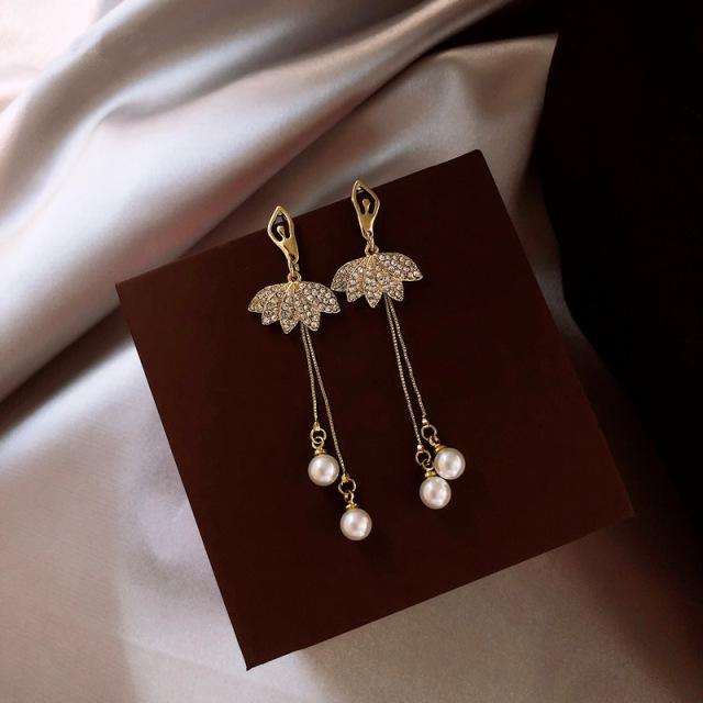 S925 Silver Needle Pearl Stud Earrings for Women