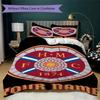 Custom Name Heart of Midlothian Pattern Bedding uilt Set uilt Cover Pillowcase Home Decoration Birthday Gift (1*duvet cover+2*pillowcase without core)