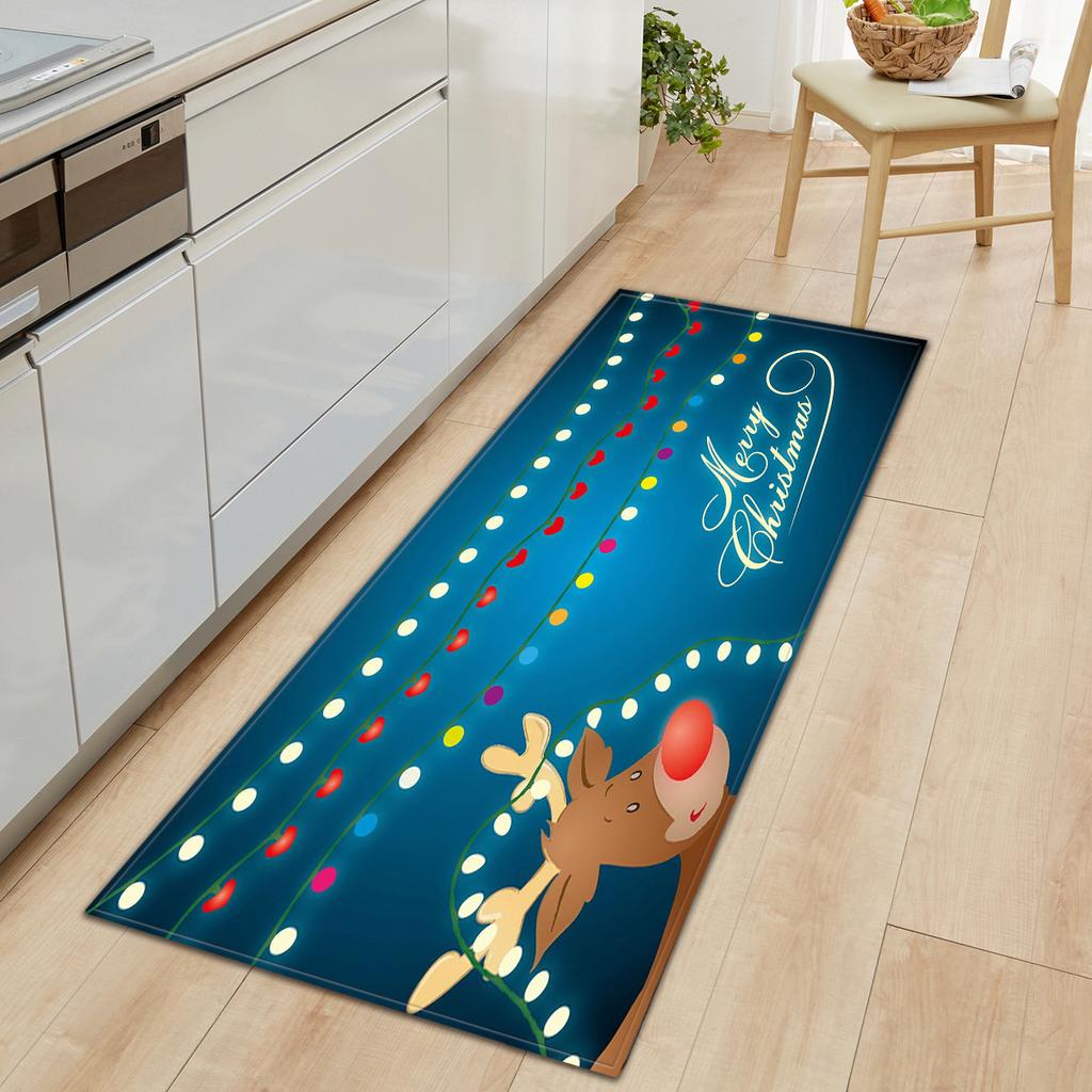 Christmas Kitchen Sand Carpet Doormat Long Floor Mat
