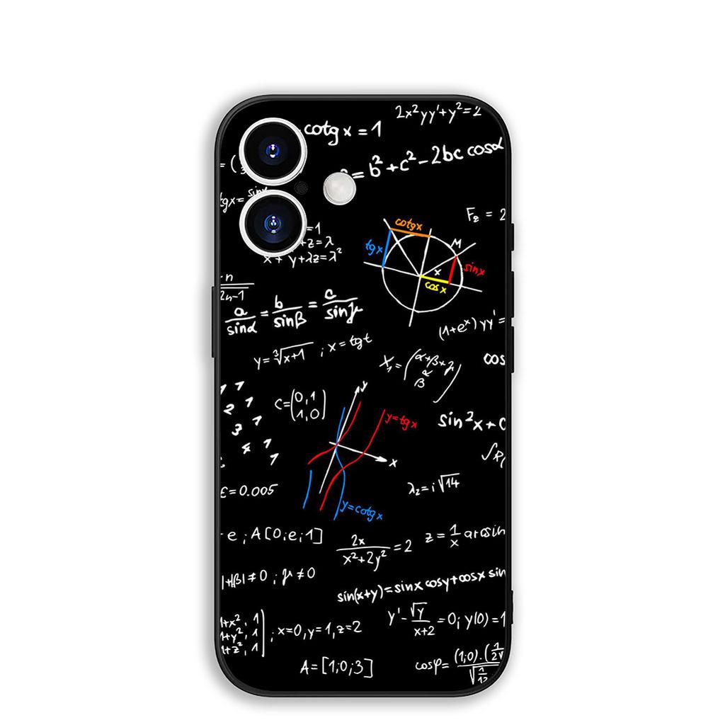 Cover for Apple iPhone 16 15 14 11 Pro Max 6 7 8 Plus + SE2 SE3 SE 2022 2020 8+ Phone Case Chemistry Science Chemical Maths