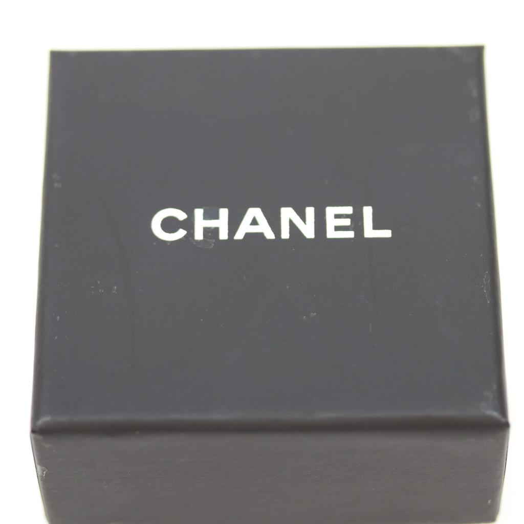 Chanel A24V Vergoldete Strass CC Logo Ohrringe Ohrring Silber Gebraucht
