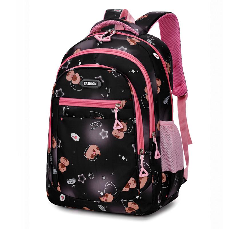 Large Capacity Childrens Backpack With Cartoon Capybara Print Design Daily For